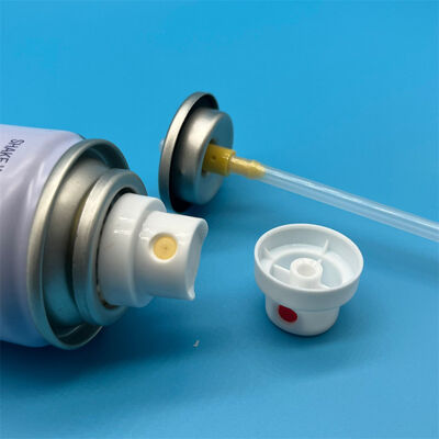 주문 잔여물 없이 사용 가능한 초미세 미스트 노즐이 장착된 정밀 드라이 샴푸 에어로졸 밸브, 360° 작동 온라인 제조