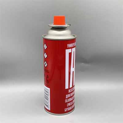 주문 Prime Quality Portable Straight Butane Gas Cartridge with Valve and Red Cap 온라인 제조