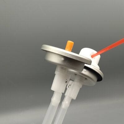 주문 High-Reliability 360 Degree Aerosol Valve With Actuator for Fire Blocking Sprays and Insulating Foams with Consistent High-Volume Output 온라인 제조