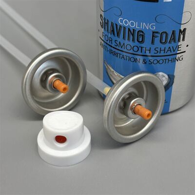 주문 고성능 에어로졸 면도 폼 밸브, 풍부한 가죽 공기 시스템, 누출 방지 밀폐, 360° 분배 온라인 제조