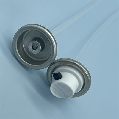 주문 산업용 코팅용 고유량 설계 및 용제 저항성 부품을 갖춘 누수 방지 여성용 페인트 에어로졸 밸브 온라인 제조