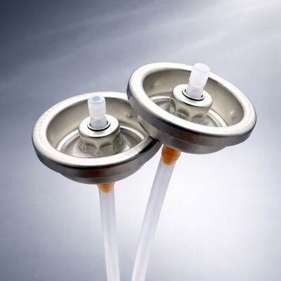 주문 25.4mm 에어로졸 밸브, 조절된 분배와 조절 가능한 듀오렌트 스프레이 노즐 온라인 제조