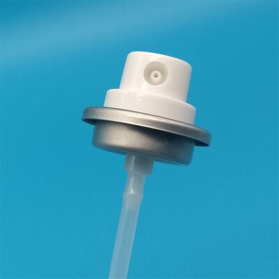 Hair glue spray valve with chemical-resistant build for industrial hair product manufacturing​