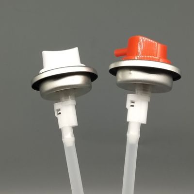 다목적 청소 및 윤활 스프레이용 인체공학적 360도 에어로졸 밸브 및 액추에이터 (모든 각도 분사 가능)