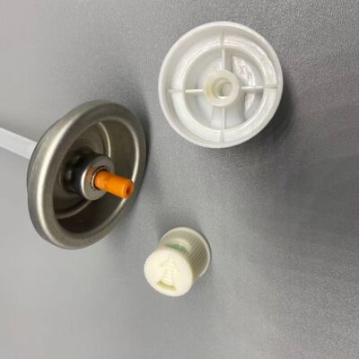 고위밀도 접착성 헤어 접착제 밸브, 막히지 않는 노즐과 화학물질에 내성이 있는 에어로솔 스프레이 밸브